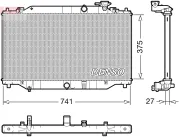 Kühler, Motorkühlung DENSO DRM44049