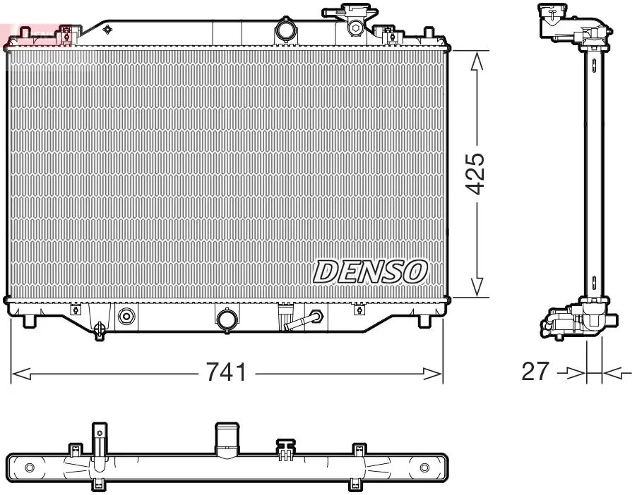 Kühler, Motorkühlung DENSO DRM44051