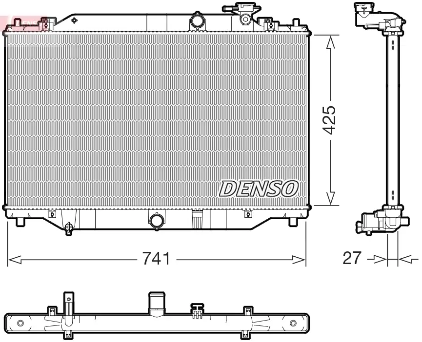 Kühler, Motorkühlung DENSO DRM44052