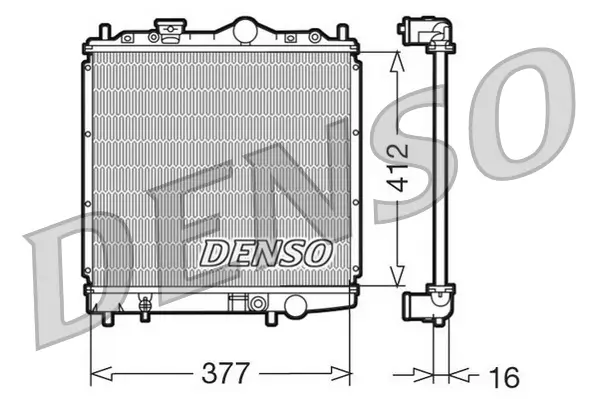 Kühler, Motorkühlung DENSO DRM45001