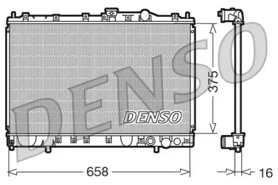Kühler, Motorkühlung DENSO DRM45002 Bild Kühler, Motorkühlung DENSO DRM45002