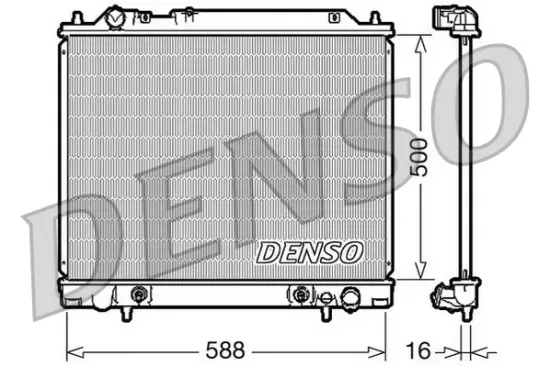 Kühler, Motorkühlung DENSO DRM45013 Bild Kühler, Motorkühlung DENSO DRM45013