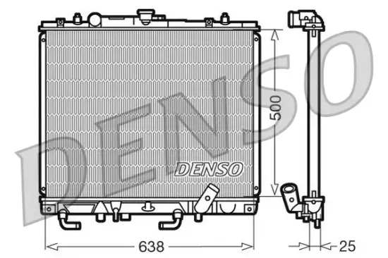 Kühler, Motorkühlung DENSO DRM45016 Bild Kühler, Motorkühlung DENSO DRM45016