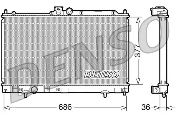 Kühler, Motorkühlung DENSO DRM45022