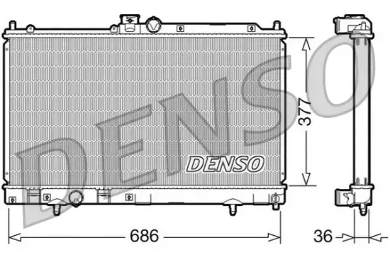 Kühler, Motorkühlung DENSO DRM45022 Bild Kühler, Motorkühlung DENSO DRM45022