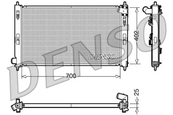 Kühler, Motorkühlung DENSO DRM45032