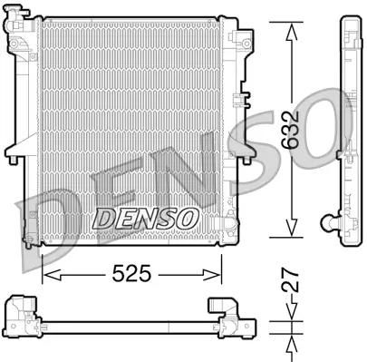 Kühler, Motorkühlung DENSO DRM45034 Bild Kühler, Motorkühlung DENSO DRM45034