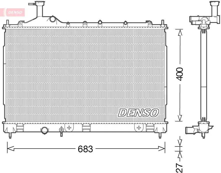 Kühler, Motorkühlung DENSO DRM45038