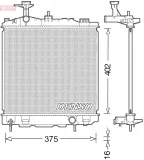 Kühler, Motorkühlung DENSO DRM45041
