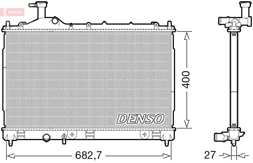 Kühler, Motorkühlung DENSO DRM45042