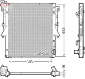 Kühler, Motorkühlung DENSO DRM45055