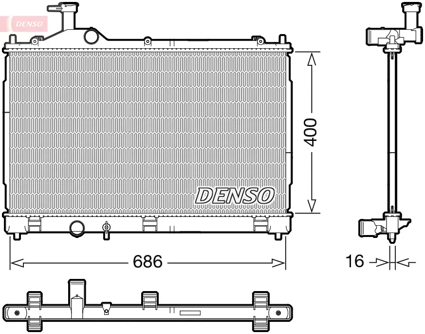 Kühler, Motorkühlung DENSO DRM45056