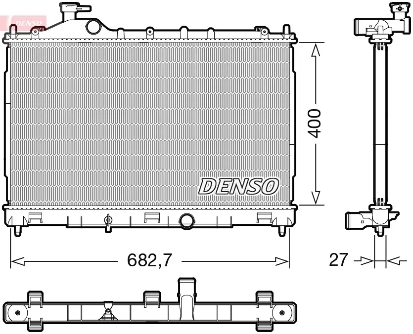 Kühler, Motorkühlung DENSO DRM45058