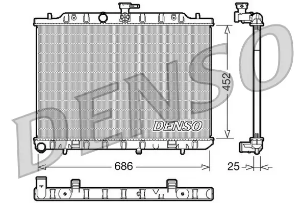 Kühler, Motorkühlung DENSO DRM46007