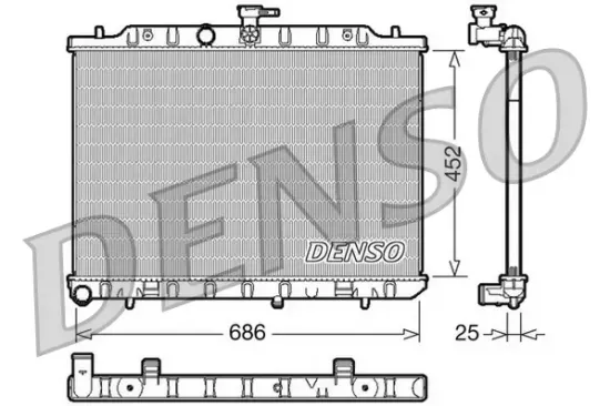 Kühler, Motorkühlung DENSO DRM46007 Bild Kühler, Motorkühlung DENSO DRM46007