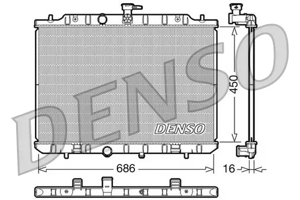 Kühler, Motorkühlung DENSO DRM46009