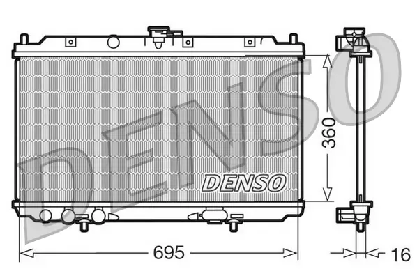 Kühler, Motorkühlung DENSO DRM46012