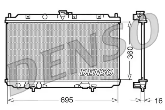 Kühler, Motorkühlung DENSO DRM46012 Bild Kühler, Motorkühlung DENSO DRM46012