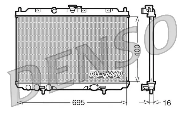 Kühler, Motorkühlung DENSO DRM46013