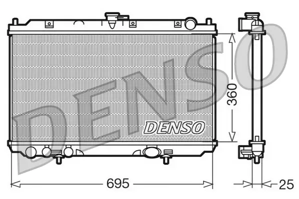 Kühler, Motorkühlung DENSO DRM46014