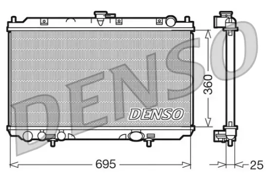 Kühler, Motorkühlung DENSO DRM46014 Bild Kühler, Motorkühlung DENSO DRM46014