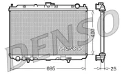 Kühler, Motorkühlung DENSO DRM46016