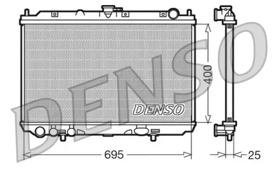Kühler, Motorkühlung DENSO DRM46016 Bild Kühler, Motorkühlung DENSO DRM46016