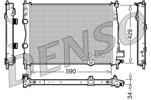 Kühler, Motorkühlung DENSO DRM46018