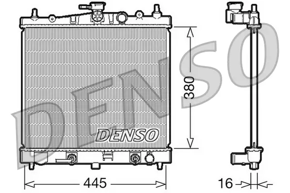 Kühler, Motorkühlung DENSO DRM46021