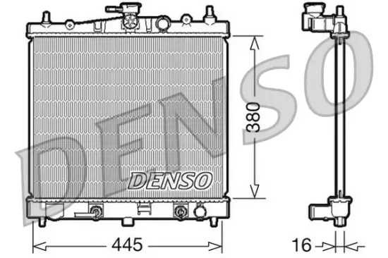 Kühler, Motorkühlung DENSO DRM46021 Bild Kühler, Motorkühlung DENSO DRM46021