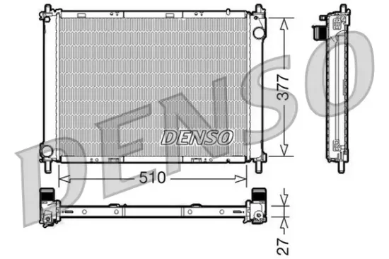 Kühler, Motorkühlung DENSO DRM46022 Bild Kühler, Motorkühlung DENSO DRM46022