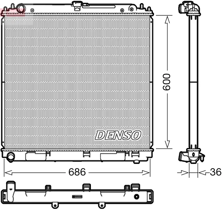 Kühler, Motorkühlung DENSO DRM46041