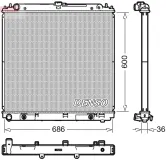 Kühler, Motorkühlung DENSO DRM46042