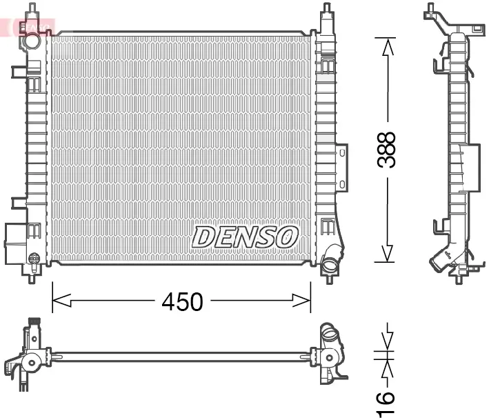 Kühler, Motorkühlung DENSO DRM46054