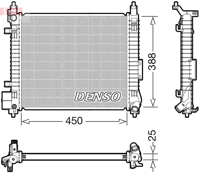 Kühler, Motorkühlung DENSO DRM46061