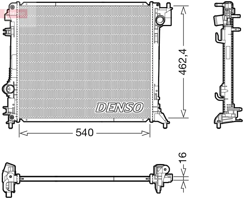Kühler, Motorkühlung DENSO DRM46062