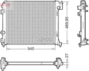 Kühler, Motorkühlung DENSO DRM46065