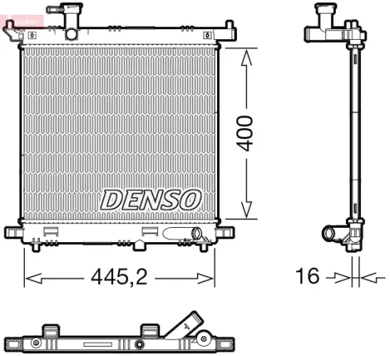 Kühler, Motorkühlung DENSO DRM46066 Bild Kühler, Motorkühlung DENSO DRM46066