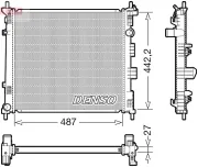 Kühler, Motorkühlung DENSO DRM46070