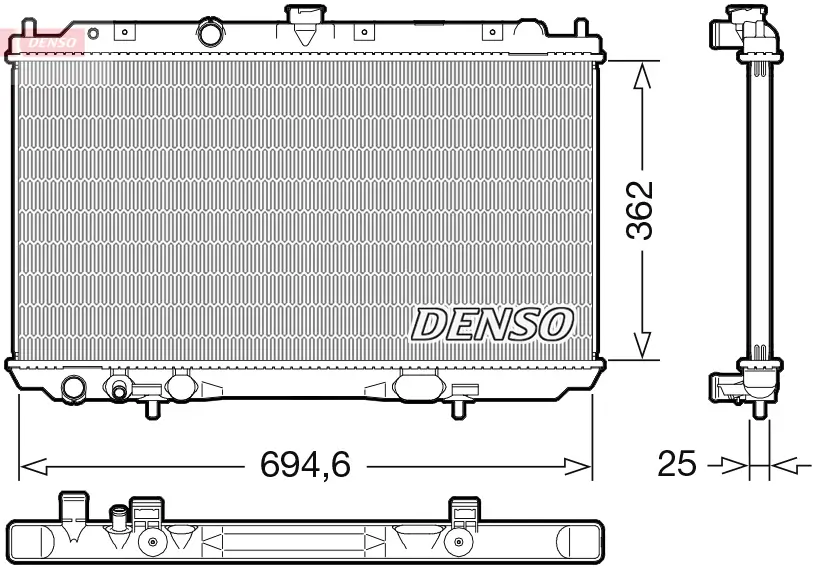 Kühler, Motorkühlung DENSO DRM46073