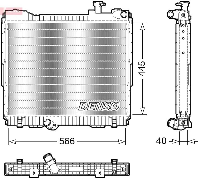 Kühler, Motorkühlung DENSO DRM46074