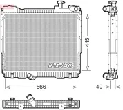 Kühler, Motorkühlung DENSO DRM46074