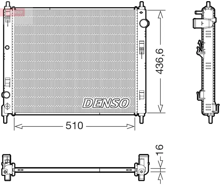 Kühler, Motorkühlung DENSO DRM46078