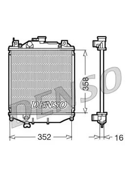 Kühler, Motorkühlung DENSO DRM47005