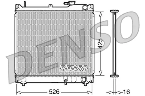 Kühler, Motorkühlung DENSO DRM47015 Bild Kühler, Motorkühlung DENSO DRM47015