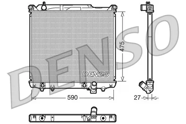 Kühler, Motorkühlung DENSO DRM47020