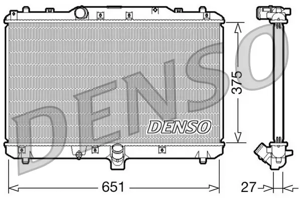 Kühler, Motorkühlung DENSO DRM47022