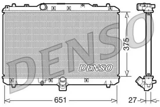 Kühler, Motorkühlung DENSO DRM47022 Bild Kühler, Motorkühlung DENSO DRM47022