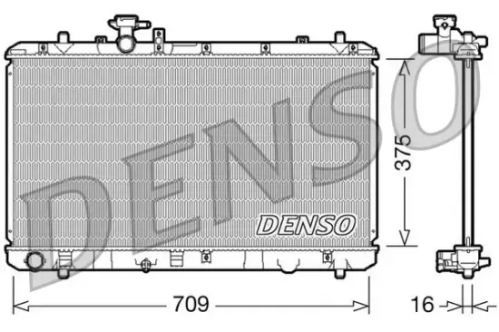 Kühler, Motorkühlung DENSO DRM47023 Bild Kühler, Motorkühlung DENSO DRM47023