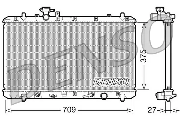 Kühler, Motorkühlung DENSO DRM47025